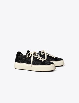 Tory Burch T Monogram Ladybug Sneaker In Inverted Black/perfect Black