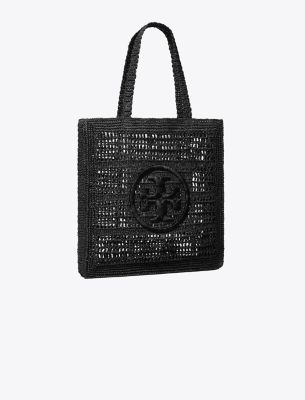 Tory Burch Ella Hand-crocheted Tote In Black