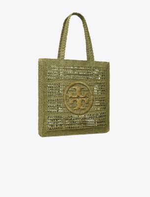 Tory Burch Ella Hand-crocheted Tote In Green