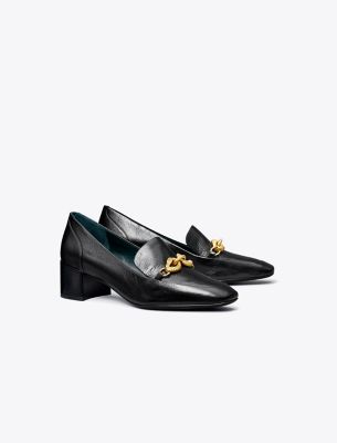 Tory Burch Jessa Heeled Loafer In Perfect Black