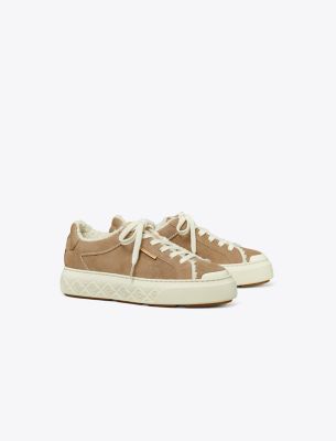 TORY BURCH LADYBUG SUEDE SNEAKER