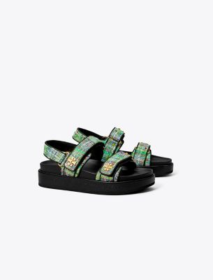 Tory Burch Kira Toe Ring Sandals Blue Green Leather Size 8 M Kira Sport Sandal: Women main image 4