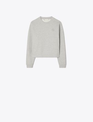 Heavy French Terry Sweatshirt In Medium Grey Heather