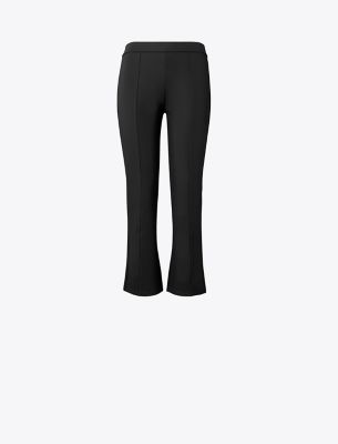 Tory Sport Tory Burch Flared Knit Pant In Black