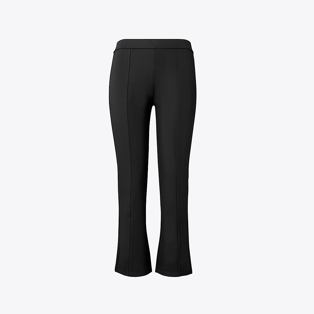 Tory Sport Tory Burch Flared Knit Pant In Black