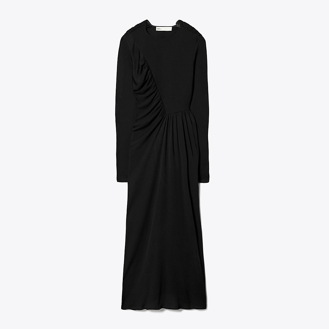 Tory Burch Jersey Crepe Dress In Black
