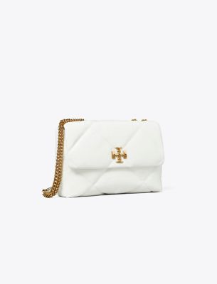 Tory Burch Kira Diamond Quilt Convertible Shoulder Bag In Cirrus Cloud