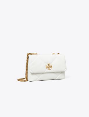 Tory Burch Small Kira Diamond Quilt Convertible Shoulder Bag In Cirrus Cloud