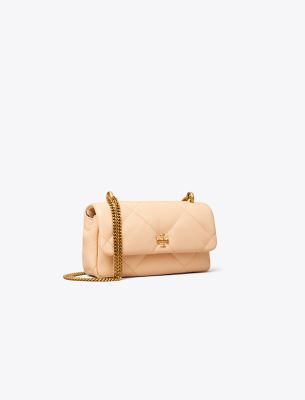 Tory Burch Mini Kira Diamond Quilt Flap Bag In Coy Pink