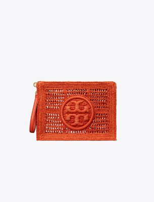 Tory Burch Ella Crochet Pouch In Samba