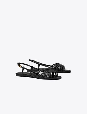 Tory Burch Multi-strap Sandal In Perfect Black/perfect Black/perfec