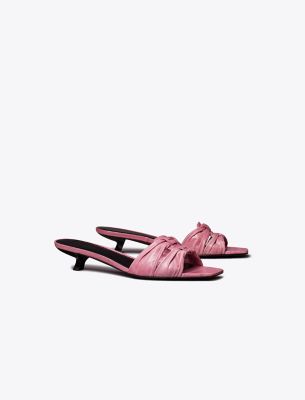 Shop Tory Burch Ruched Sandal In Pink Bubblegum