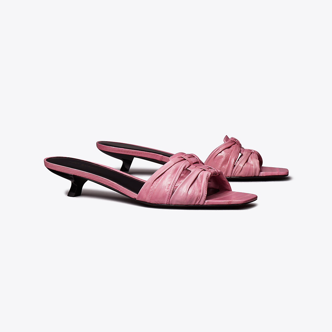 Shop Tory Burch Ruched Sandal In Pink Bubblegum