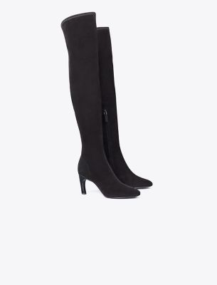 Tory Burch Over-the-knee Heeled Boot In Perfect Black/nero