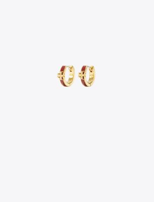 Tory Burch Kira Enamel Huggie Earring
