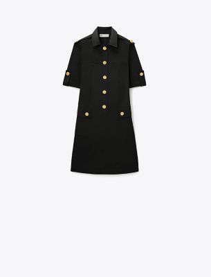 Shop Tory Burch Camp Dress In Black