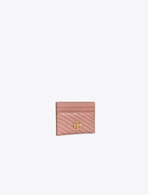 Tory Burch Kira Moto Quilt Card Case In Pink Magnolia | ModeSens