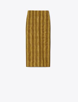 TORY BURCH PRINTED MESH SKIRT 