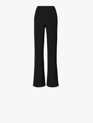 Tory Sport Tory Burch Crepe Track Trouser In Black