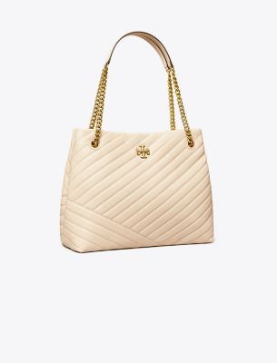 Tory Burch Kira Chevron Tote In New Cream
