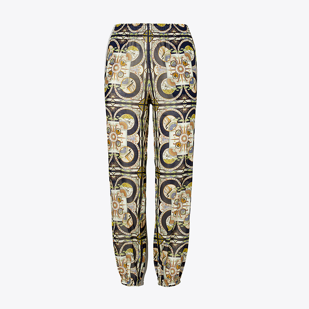 Tory Burch Cotton Beach Pant In Multicolor