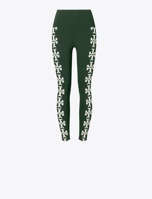Tory Sport Compression Logo 7/8 Legging In Conifer