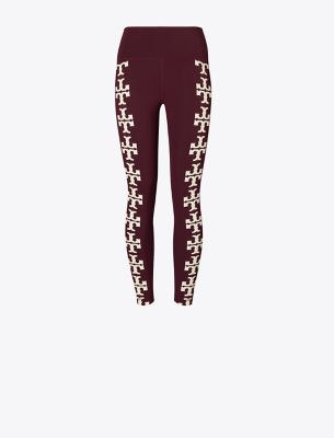 TORY BURCH COMPRESSION LOGO 7/8 LEGGING 
