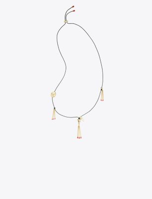 Tory Burch Matchstick Necklace In Gold