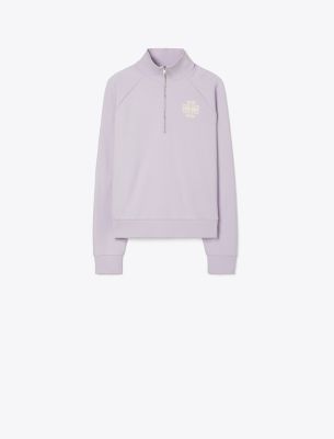 TORY SPORT HEAVY FRENCH TERRY HALF-ZIP SWEATSHIRT 