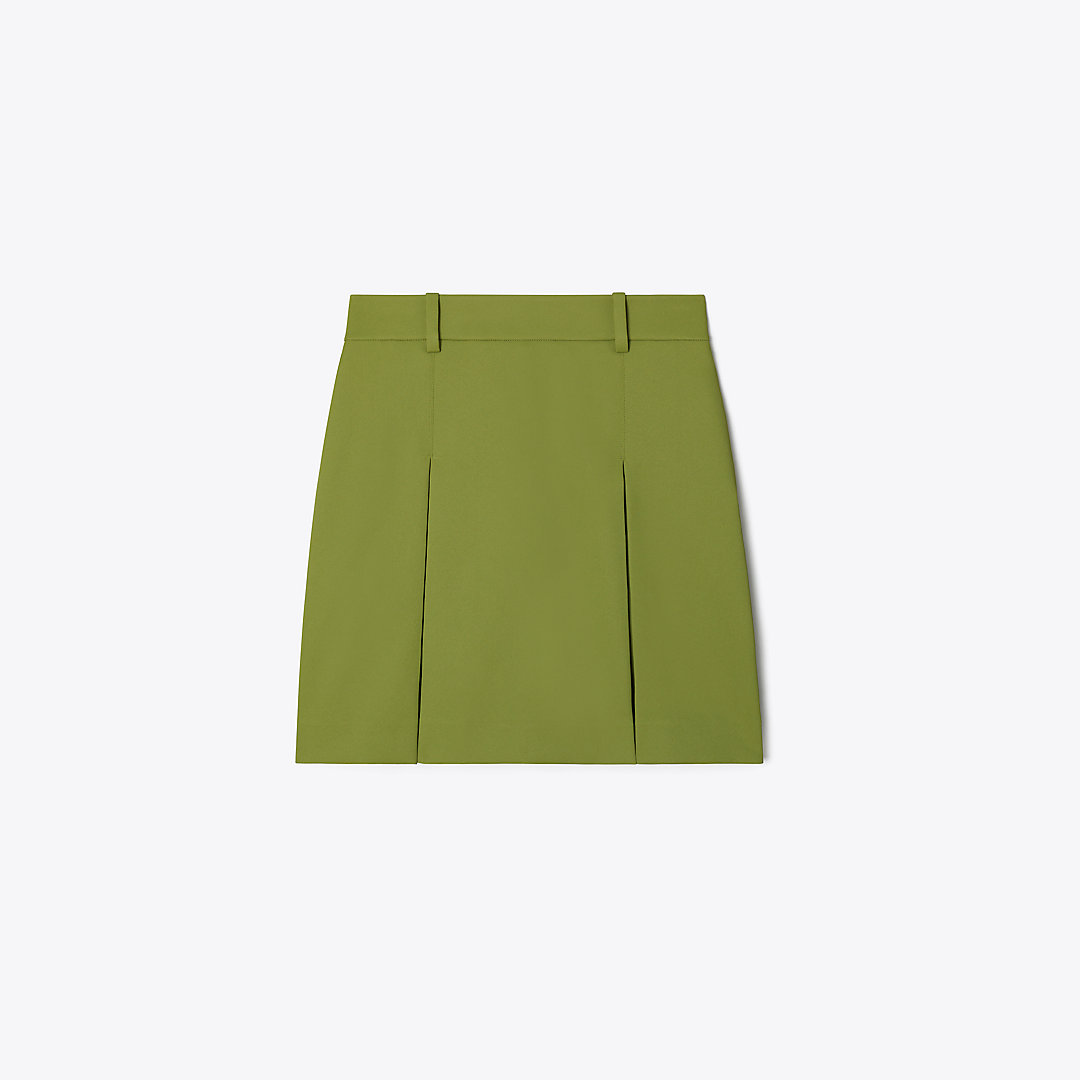 Shop Tory Sport Tory Burch Pleated Front Nylon Golf Skirt In Pesto
