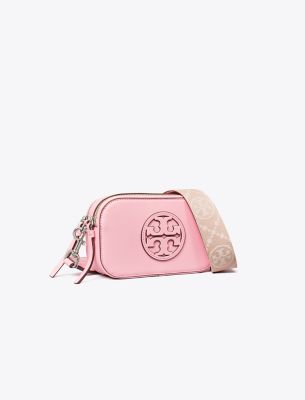 Tory Burch Miller Mini Crossbody Bag In Plié Pink