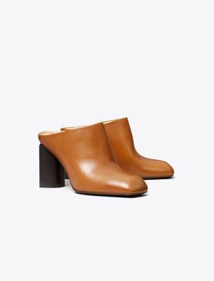 Tory Burch Twisted Heel Mule In Sierra Cognac