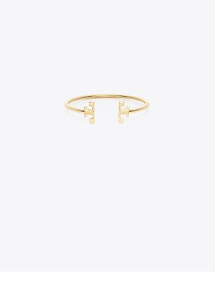 Shop Tory Burch Eleanor Flex Cuff In Tory Gold