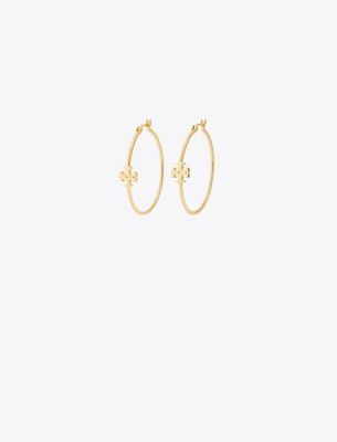 Tory Burch Eleanor Hoop Earring In Gold