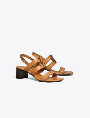 Tory Burch Ines Heeled Sandal In Brown