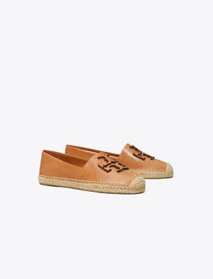 Tory Burch Ines Platform Espadrille In Tan Color Leather In Tan