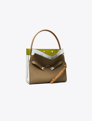 リー ラジウィル カラーブロック ペブルド スモールダブルバッグ | 250