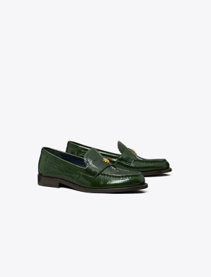 Shop Tory Burch Classic Loafer In Dark Everglade