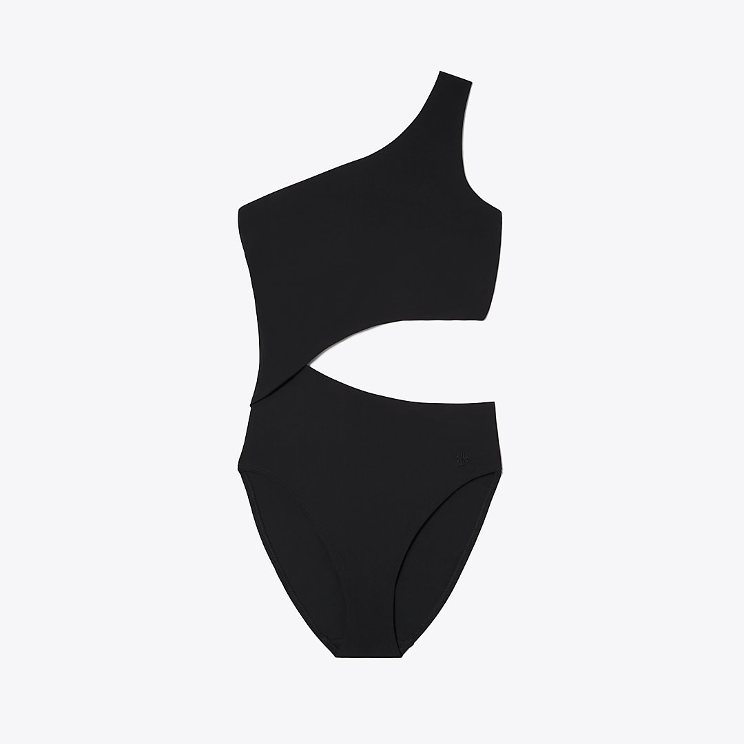 Tory Burch Cut-out One-piece Swimsuit In Black