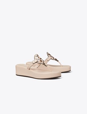 Tory Burch Miller Wedge Sandal In Soft Pink
