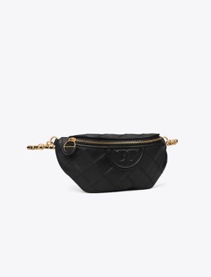 Tory Burch Fleming Soft Convertible Belt Bag In Black