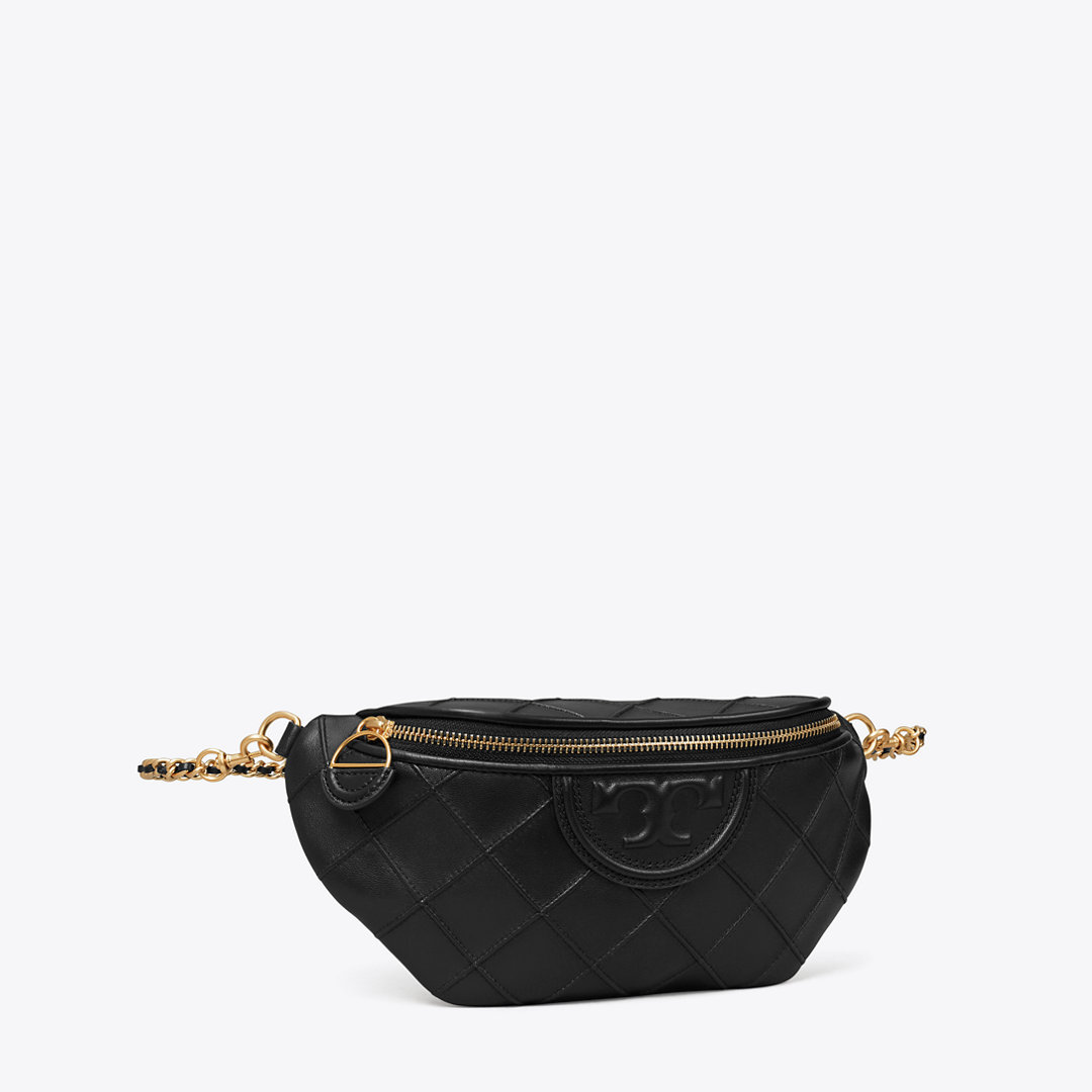 Tory Burch Fleming Soft Convertible Belt Bag In Black