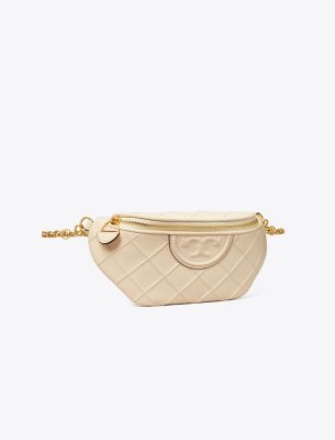 Shop Tory Burch Fleming Soft Convertible Belt Bag In New Cream