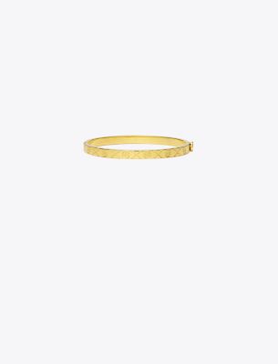 TORY BURCH T MONOGRAM 5MM HINGE BRACELET 