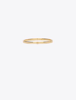 Tory Burch Thin Kira Bracelet In Tory Gold
