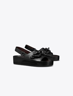 Shop Tory Burch Jessa Platform Sandal In Perfect Black