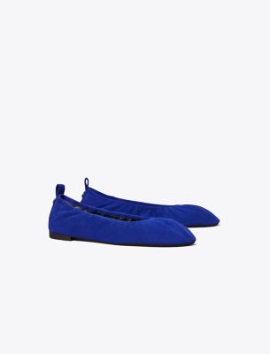 Tory Burch Eddie Ballet In Dark Indigo