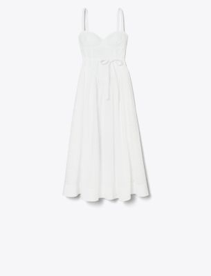 Shop Tory Burch Cotton Broderie Anglaise Dress In White