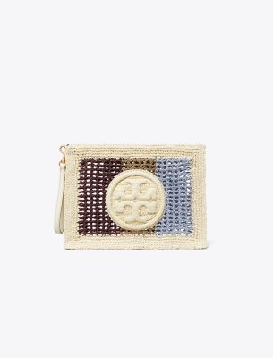 Shop Tory Burch Ella Crochet Striped Pouch In Multi