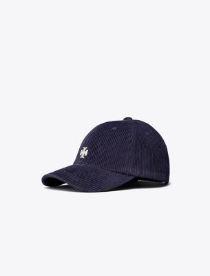 Shop Tory Sport Corduroy Logo Cap In Tory Navy